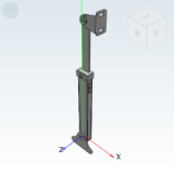 HFX46 - Automatic locking type telescopic strut, stretch to unlock