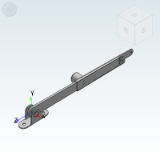 HFX60 - 自动锁定型伸缩撑杆·重型门用·两点固定·带解锁钮