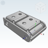 HGA37 - 标准型搭扣 轻载型 盒型·无挂锁孔/带挂锁孔