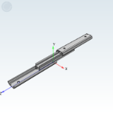IDA44 - Industrial slide rails/14 series three-section/light load type