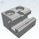 IDE22_23 - Standard industrial slide (single piece) Heavy duty, square slide