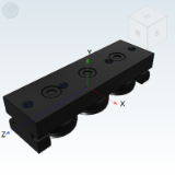 IDE37 - 工业滑轨（单件）/滑块/内置型 外轨槽面导向