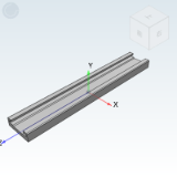 IDE51 - Compact industrial slide (single piece)/17 series. Slide rail / slider/Light load type