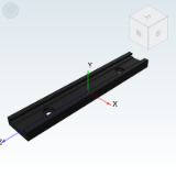 IDE52 - Compact industrial slide (single piece)/17 series. Slide rail / slider/Light load type