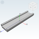 IDE61 - Compact industrial slide (single piece)/27 series. Slide rail / slider/Medium load type