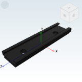 IDE62 - Compact industrial slide (single piece)/27 series. Slide rail / slider/Medium load type