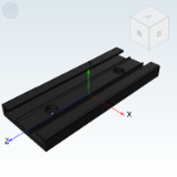 IDE72 - Compact industrial slide (single piece)/40 series. Slide rail / slider/Heavy duty type