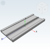 IDE91 - 紧凑型工业滑轨(单件)/凸形滑轨/凸形滑块/平面滑动膜(重载型)