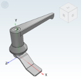 XAR22 - Handle lock/L-shaped handle·Lip height31/24/Single point type