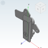 XAZ03_04 - Adjustable flat lock/Handle press rotary/Single point/Three point formula