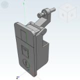 XAZ11_12 - Compression lever type flat lock/Handle push type