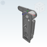 XBD07_08 - Flat Lock, handle pull-up rotary type, single point type