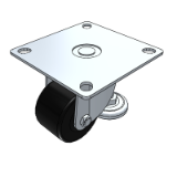 CGP01_CLT01 - Cost-effective casters with adjustment block type and flat bottom type